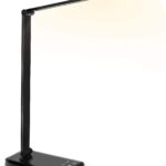 SLATOR Desk lamp,Eye-caring Aluminium Dimmable Bedside lamp with USB Charging Port, 5 Light Modes x 10 Brightness Levels,Touch Control, for Home,Office,Bedroom,Reading,Work,Study, 5V, 1.2A